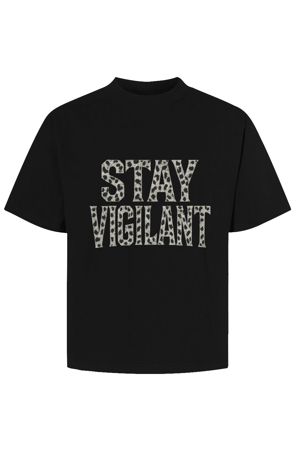 Stay Vigilant Cropped 9LIVES Tee