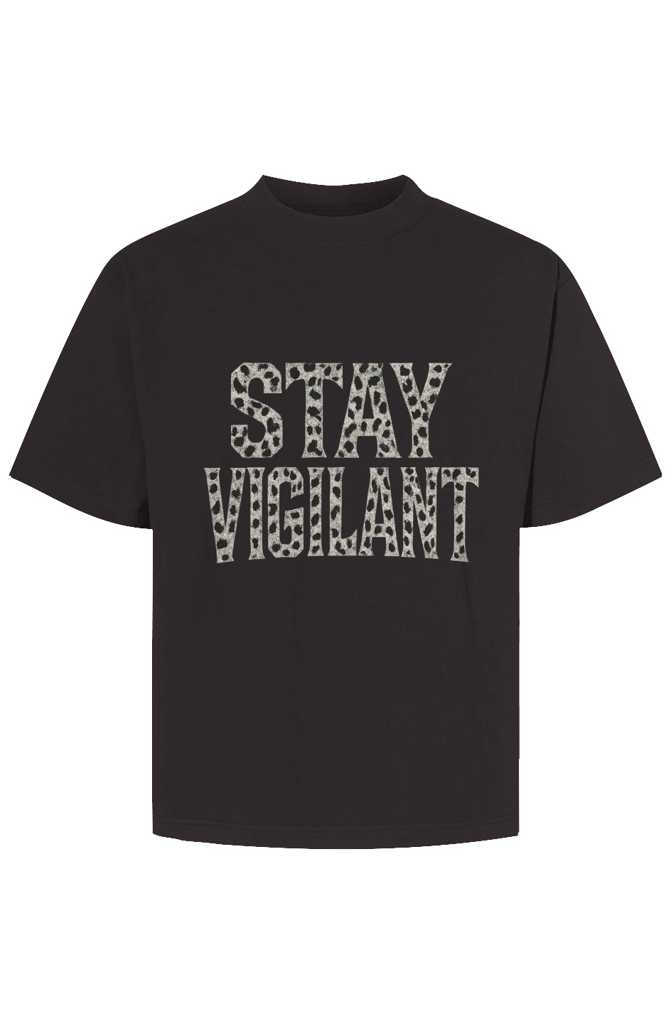 Stay Vigilant Cropped 9LIVES Tee