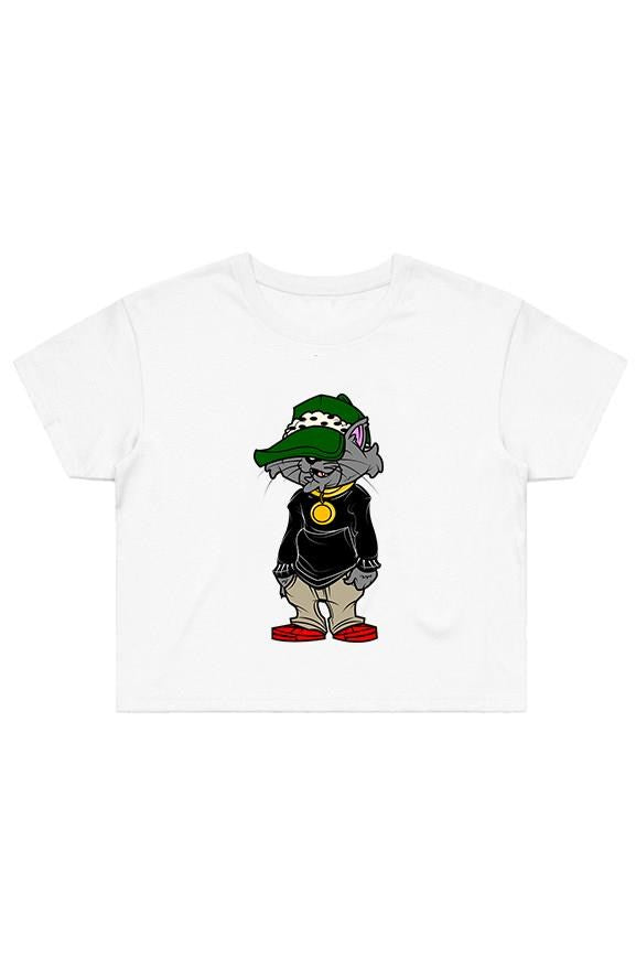 Furry Bastard Animation Crop Tee