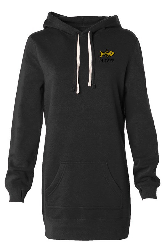 9lives Hooded Sweatshirt Dress