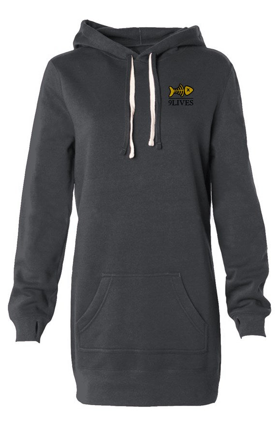 9Lives Hooded Sweatshirt Dress