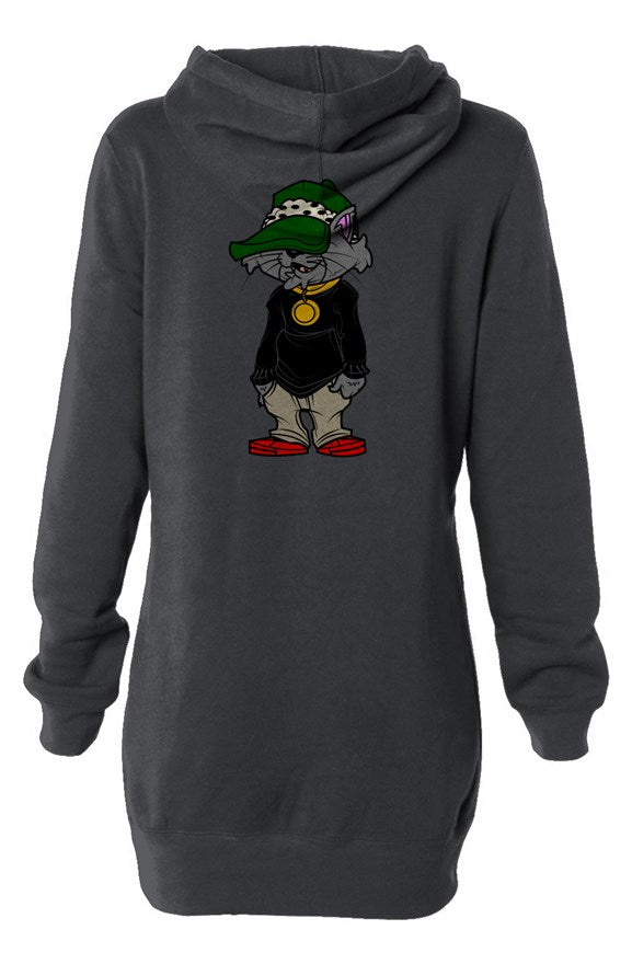 9Lives Hooded Sweatshirt Dress