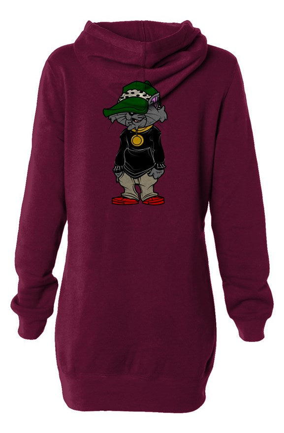 9Lives Hooded Sweatshirt Dress